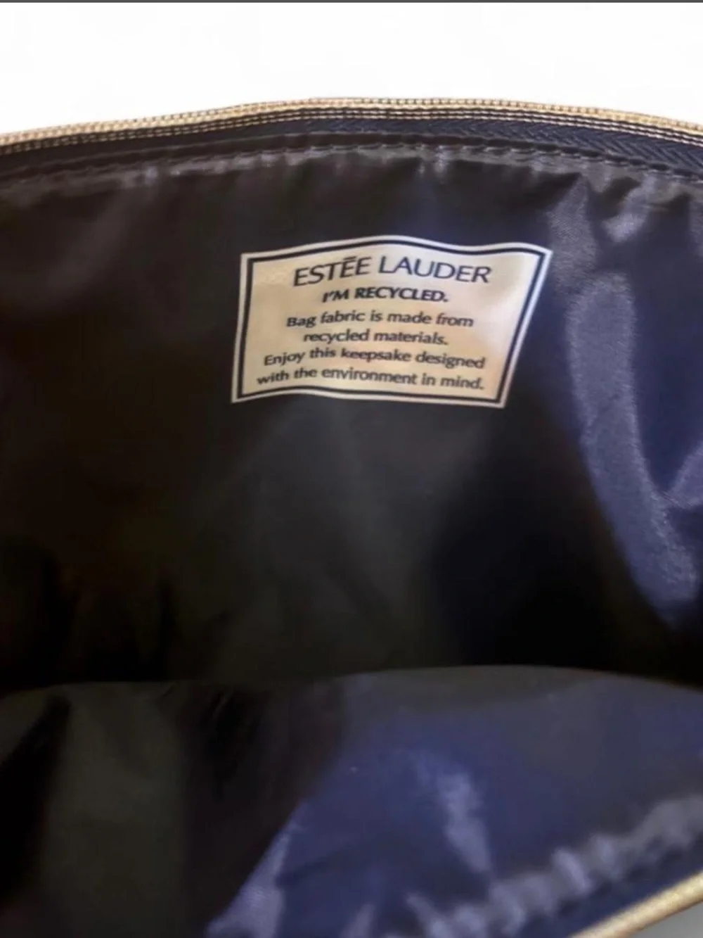 Estée Lauder makeup bag